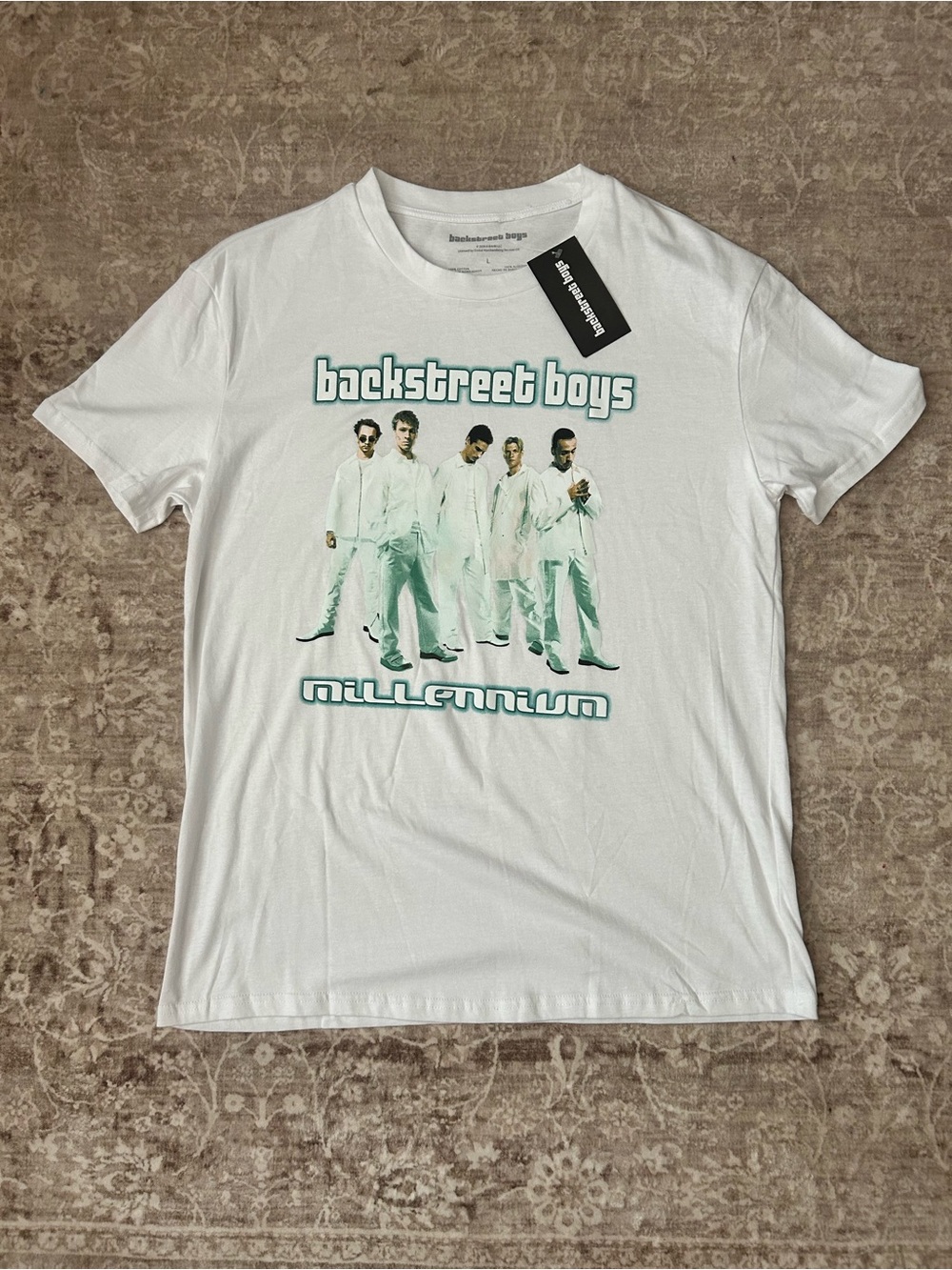 Backstreet Boys White 'Millennium' Graphic Tee